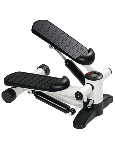 SPORTNOW Mini Stepper, Compact Step Machine Exerciser for Home Workout with LCD Monitor and Non-Slip Pedals, White - pic 123744 | FastDaddyshop