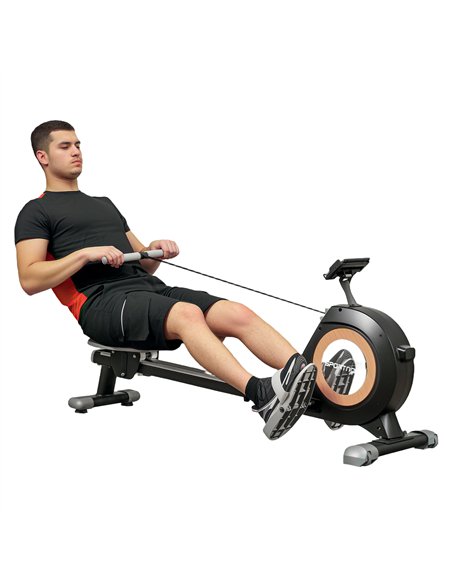 SPORTNOW Rowing Machine, 16-Level Magnetic Rower Machine with LCD Monitor and Phone Holder, Black - pic 123753 | FastDaddyshop