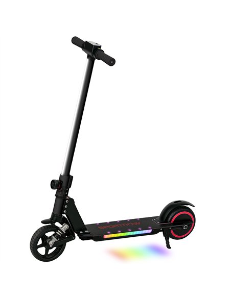 SPORTNOW Folding Electric Scooter for Kids Age 6-14 with Dual Brakes, Front Suspension, LED Colourful Lights and Display, 6.8kg  - pic 123771 | FastDaddyshop