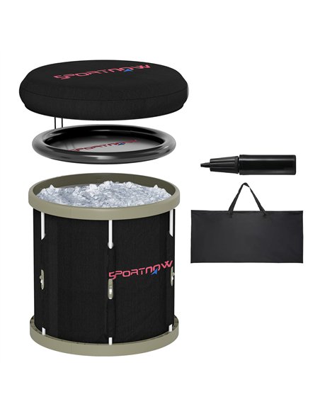 SPORTNOW Ice Bath Tub Outdoor, 210L Portable Cold Water Therapy Tub, Recovery Cold Plunge Pool with Lid, Cover and Carry Bag for - pic 123825 | FastDaddyshop