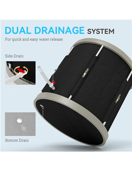 SPORTNOW Ice Bath Tub Outdoor, 210L Portable Cold Water Therapy Tub, Recovery Cold Plunge Pool with Lid, Cover and Carry Bag for - pic 123831 | FastDaddyshop