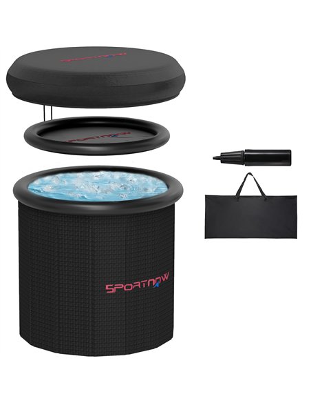 SPORTNOW Ice Bath Tub Outdoor, 300L Portable Cold Water Therapy Tub, Recovery Cold Plunge Pool with Lid, Cover and Carry Bag for - pic 123834 | FastDaddyshop