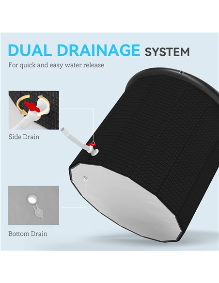 SPORTNOW Ice Bath Tub Outdoor, 300L Portable Cold Water Therapy Tub, Recovery Cold Plunge Pool with Lid, Cover and Carry Bag for - pic 123839 | FastDaddyshop