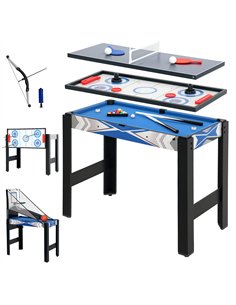 SPORTNOW 5 in 1 Multi Games Table Combo Sports Game Table for Kids, Mini Pool Table, Table Tennis Table, Hockey Table, Basketbal