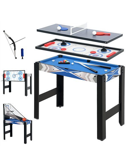 SPORTNOW 5 in 1 Multi Games Table Combo Sports Game Table for Kids, Mini Pool Table, Table Tennis Table, Hockey Table, Basketbal - pic 123861 | FastDaddyshop