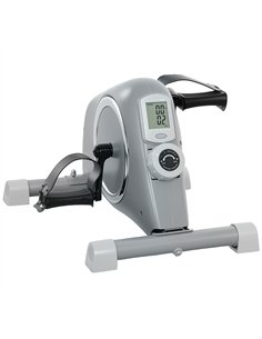 SPORTNOW Mini Exercise Bike, Sit Down Pedal Exerciser with 8-Level Quiet Magnetic Resistance and LCD Display, Portable Under Des