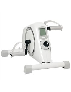 SPORTNOW Mini Exercise Bike, Sit Down Pedal Exerciser with 8-Level Quiet Magnetic Resistance and LCD Display, Portable Under Des