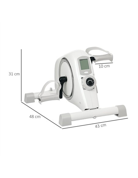 SPORTNOW Mini Exercise Bike, Sit Down Pedal Exerciser with 8-Level Quiet Magnetic Resistance and LCD Display, Portable Under Des - pic 123890 | FastDaddyshop