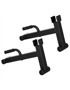 SPORTNOW 2Pcs Barbell Jack, Deadlift Jack with Non-Slip Handle and Plastic Padding, Easy Loading and Unloading 400kg Barbell Pla