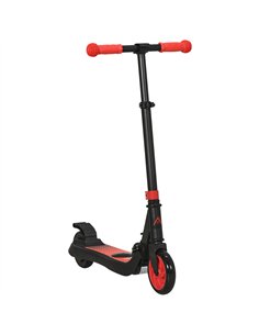 HOMCOM Folding Electric Scooter with Brake, for Ages 6+ Years, 8km/h Maximum Speed, Red