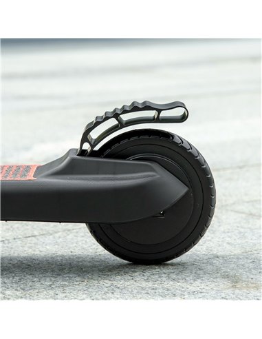 HOMCOM Folding Electric Scooter with Brake, for Ages 6+ Years, 8km/h Maximum Speed, Red