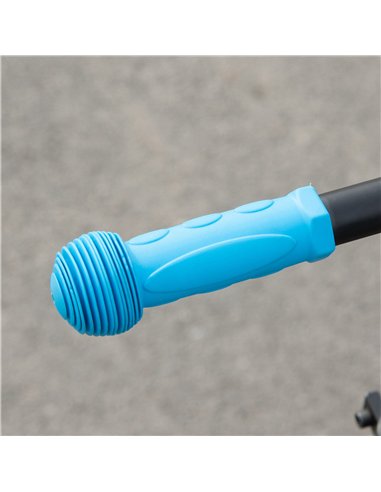HOMCOM Folding Electric Scooter with Brake, for Ages 6+ Years, 8km/h Maximum Speed, Blue