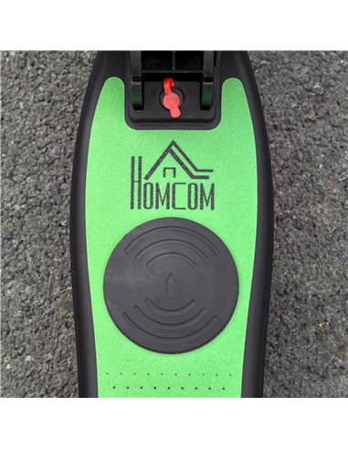 HOMCOM Folding Electric Scooter with Brake, for Ages 6+ Years, 8km/h Maximum Speed, Green