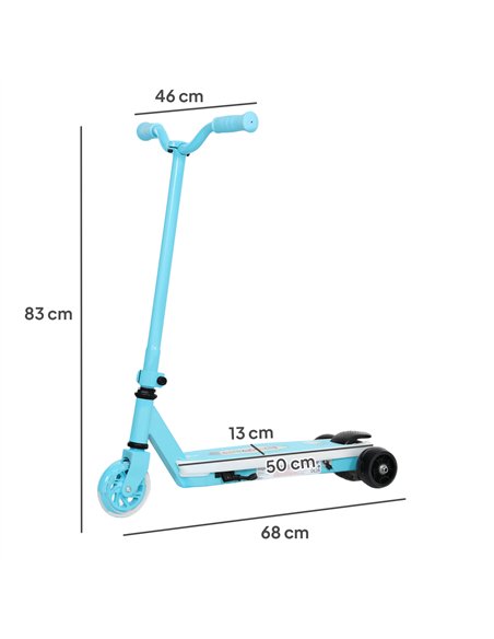 AIYAPLAY Electric Scooter for Kids Ages 4-7, with Auxiliary Rear Wheels, Flashing LED Light and Electric Brake, Kids Electric Sc - pic 123944 | FastDaddyshop