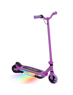 AIYAPLAY Electric Scooter for Ages 6-14, with Colourful Light and Electric Brake, Electric Scooter E Scooter, Up to 10 KM/H & 8 