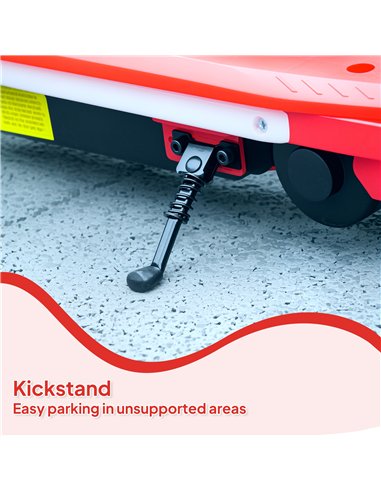 AIYAPLAY Electric Scooter for Ages 6-14, with Colourful Light and Electric Brake, Electric Scooter E Scooter, Up to 10 KM/H & 8 