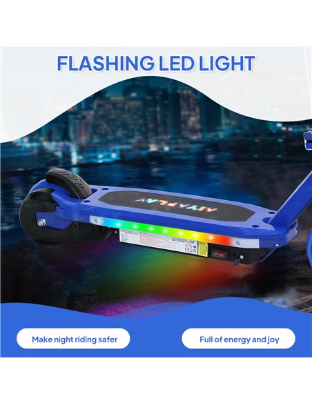 AIYAPLAY Electric Scooter for Ages 6-14, with Colourful Light and Electric Brake, Electric Scooter E Scooter, Up to 10 KM/H & 8  - pic 123972 | FastDaddyshop