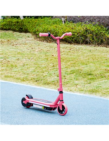 AIYAPLAY Electric Scooter for Ages 6-14, with Colourful Light and Electric Brake, Electric Scooter E Scooter, Up to 10 KM/H & 8 
