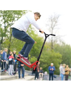 HOMCOM Street Stunt Scooter Intermediate and Beginner Freestyle Tricks Scooters For 14+ Teens Adult w/ Rear φ10cm Wheel & Brake  2