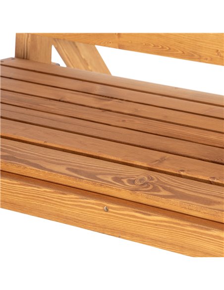 Outsunny 2 Seater Garden Swing Chair, Outdoor Canopy Swing Bench with Adjustable Shade and Solid Wood Frame - pic 12399 | FastDaddyshop