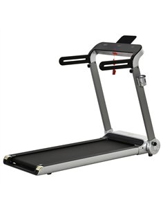 HOMCOM 15km/h Electric Treadmill, 6-level Quick Speed Controls Folding Indoor Cardio Treadmill, 2HP Motorised Running Jogging Wa