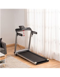 HOMCOM 15km/h Electric Treadmill, 6-level Quick Speed Controls Folding Indoor Cardio Treadmill, 2HP Motorised Running Jogging Wa 2