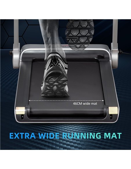 HOMCOM 15km/h Electric Treadmill, 6-level Quick Speed Controls Folding Indoor Cardio Treadmill, 2HP Motorised Running Jogging Wa - pic 124047 | FastDaddyshop