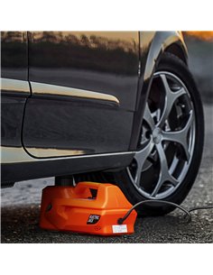 DURHAND 5 Ton Electric Car Jack Kit with 12V Auto Car Floor Jack, Impact Wrench, 15.5-45cm Car Tyre Lift Kit Emergency Tyre Repa 2