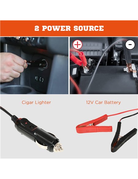 DURHAND 5 Ton Electric Car Jack Kit with 12V Auto Car Floor Jack, Impact Wrench, 15.5-45cm Car Tyre Lift Kit Emergency Tyre Repa - pic 124056 | FastDaddyshop