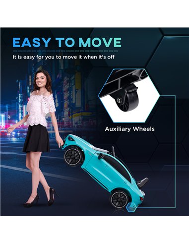 AIYAPLAY Mercedes-AMG CLA 45 Licensed 12V Kids Electric Car Ride on Car w/ Remote, Suspension Lights Music Horn - Light Blue