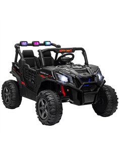 AIYAPLAY 24V 2 Seater Kids Electric Car with Remote Control, Suspension System,  Slow Start, 3 Speeds, for 3-8 Years, Black