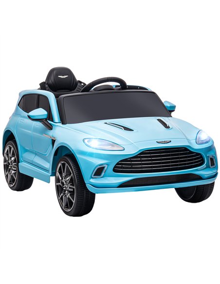 AIYAPLAY Aston Martin DBX Licensed Battery Powered Kids Electric Car, 12V Kids Ride on Car w/ Lights, Music Horn, Blue - pic 124140 | FastDaddyshop