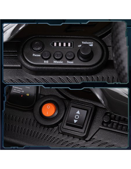 AIYAPLAY 12V Maserati Gran Turismo Folgore Lincesed Kids Electric Car with Remote Control, Soft Start, Grey - pic 124166 | FastDaddyshop