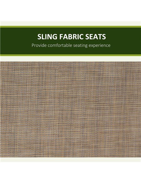 Outsunny 3 Person Outdoor Patio Porch Swing Chair with High Back Design, Side Pouches and Adjustable Canopy, Brown - pic 12420 | FastDaddyshop