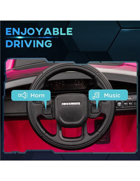 AIYAPLAY Licensed Land Rover Discovery Sport, 12V Kids Ride on Car w/ Remote Control, Lights, Music, Horn, for 3-6 Years, Pink - pic 124270 | FastDaddyshop