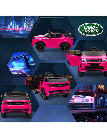 AIYAPLAY Licensed Land Rover Discovery Sport, 12V Kids Ride on Car w/ Remote Control, Lights, Music, Horn, for 3-6 Years, Pink - pic 124274 | FastDaddyshop