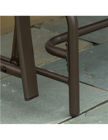 Outsunny Metal Double Swing Chair Glider Rocking Chair Seat Outdoor Seater Garden Furniture Patio Porch With Table
