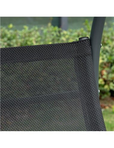 Outsunny 2 Seater Garden Swing Chair Outdoor Hammock Bench w/ Adjustable Tilting Canopy, Texteline Seats and Steel Frame, Beige