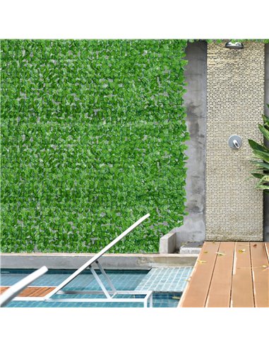 Outsunny 3 x 1m Artificial Leaf Wall - Green