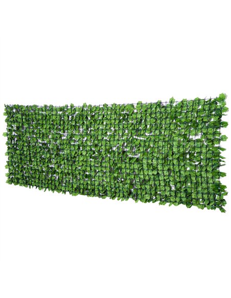 Outsunny 3 x 1m Artificial Leaf Wall - Green - pic 125812 | FastDaddyshop