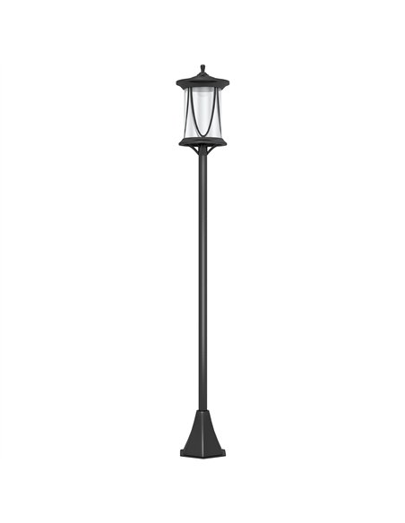 Outsunny Solar Lamp Post Light, 1.3 M LED Outdoor Street Light, Waterproof IP44 for Patio, Garden, Pathway, Cool White - pic 125823 | FastDaddyshop