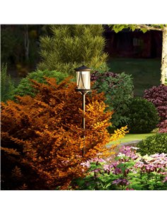 Outsunny Solar Lamp Post Light, 1.3 M LED Outdoor Street Light, Waterproof IP44 for Patio, Garden, Pathway, Cool White 2
