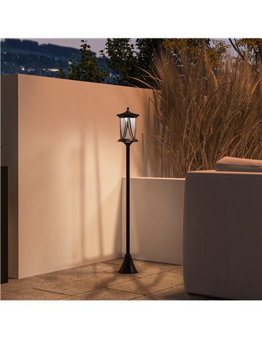 Outsunny Solar Lamp Post Light, 1.3 M LED Outdoor Street Light, Waterproof IP44 for Patio, Garden, Pathway, Cool White