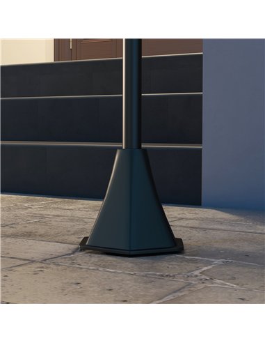 Outsunny Solar Lamp Post Light, 1.3 M LED Outdoor Street Light, Waterproof IP44 for Patio, Garden, Pathway, Cool White