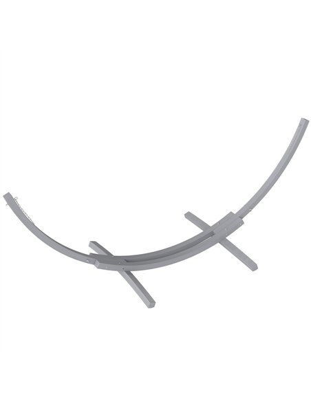Outsunny 3.25m Wooden Hammock Stand Universal Fit Garden Picnic Camp Accessories, Grey - pic 125904 | FastDaddyshop