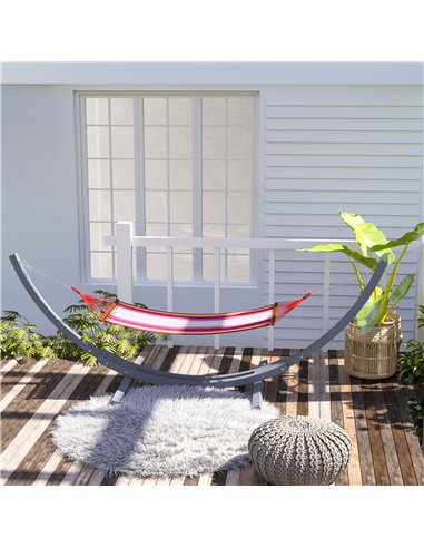 Outsunny 3.25m Wooden Hammock Stand Universal Fit Garden Picnic Camp Accessories, Grey