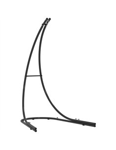 Outsunny Hammock Chair Stand Only, Hanging Chair Stand with Extra Large Base, Heavy Duty Metal Single Hammock Egg Swing Frame fo