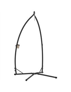 Outsunny Hammock Chair Stand Only, Hanging Chair Stand with X-Shape Base, Heavy Duty Steel Single Hammock Egg Swing Frame for In