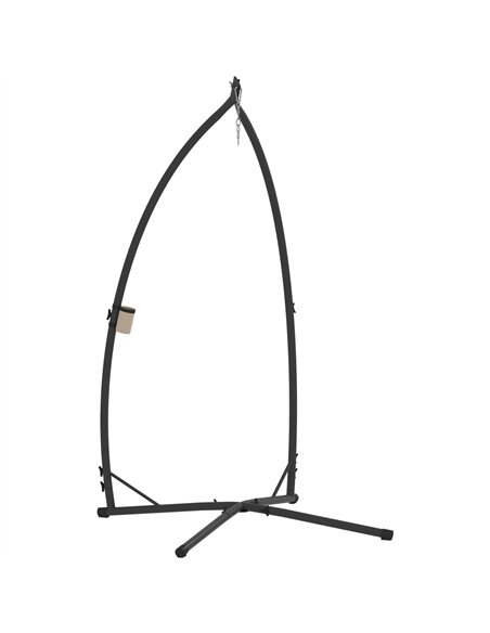 Outsunny Hammock Chair Stand Only, Hanging Chair Stand with X-Shape Base, Heavy Duty Steel Single Hammock Egg Swing Frame for In - pic 125922 | FastDaddyshop