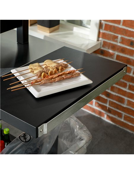Outsunny Multi-Feature BBQ Grill Table, with Stainless Steel Top - Black - pic 125957 | FastDaddyshop